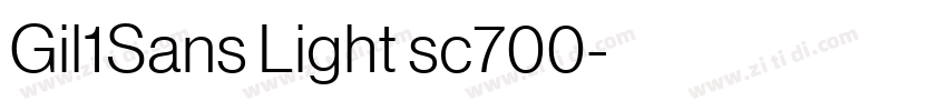 Gil1Sans Light sc700字体转换